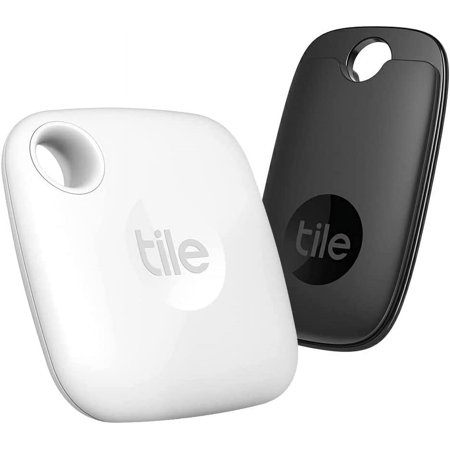 Tile Mate White & Tile Pro Black 2022 Combo - High-Performance Bluetooth Tracker, Keys Finder, and Item Locator for Keys, Bags, and More; Water Resistance, Phone Finder. iOS and Android Compatible.