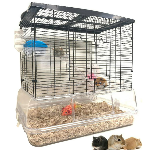 De stad reinigen komedie Large 3-Story Acrylic Clear Hamster Palace Habitat Home House Cage for  Guinea Pig Rodent Gerbil Rat Mice Mouse - Walmart.com