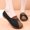 Black, variant on Women's Winter Loafers Plush Shearling Lining Casual Soft-Soled Versatile Flat Shoes with Metal Buckle