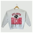 thumbnail image 4 of Women's Gameday Couture  Ash Atlanta Falcons Fierce Focus Premium Oversized Fleece Pullover Sweatshirt, 4 of 4