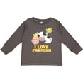 thumbnail image 3 of Inktastic I Love Farming- Farm Animals Boys or Girls Long Sleeve Toddler T-Shirt, 3 of 5