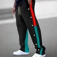 thumbnail image 3 of WMTBSRSW Mens Tear Away Basketball Pants Casual Drawstring Sweatpants for Men Split Snap Button Athletic Sweatpants Jogger for Men 2025, 3 of 9