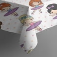 thumbnail image 3 of Ballet Dancer Princess Pattern Rectangle Tablecloth 60"x84",Waterproof Polyester Rectangle Table Cloth, Wipeable Spillproof Polyester Tablecloth for Dining, Camping, Indoor and Outdoor, 3 of 5