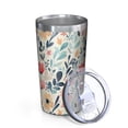 thumbnail image 2 of Pioneer Flower 10oz Tumblers Stainless Steel Tumbler with Lid and Straw,Vacuum Insulated Double Wall Travel Tumbler Cups with Cleaning Brush for Coffee, Tea, 2 of 4