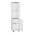 thumbnail image 3 of Contemporary White Freestanding Bar Cabinet With Wine Rack & Glass Holder - 100 Lbs For Structure And 70.8 Inches High Maximum Storage, 3 of 4