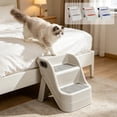 thumbnail image 7 of Foldable Pets Step Stool,Non Slip Portable Climbing Stairs,Lightweight Easy Move for Elderly Small Medium Pets Up and Down Ramp,for Automatic Cat Litter Box,Bed Sofa,Pink, 7 of 7