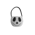 thumbnail image 3 of Halloween Treat Bags Trick or Treat Skull Cotton Rope Woven Candy Basket Bucket Handheld Small Gift Goodie 9.8in for Kids Party by MPOISVA, 3 of 7