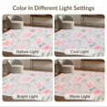 thumbnail image 7 of ODIKA 4'x6' Gray Pink Blush Floral Elegance Washable Area Rug Charming Peony Pattern in Soft Pastels Stain Resistant, Low Pile, Easy Care for Dorm Room, Small Living, 7 of 7