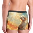 thumbnail image 5 of Daiia Sunshine Golden Cloud Dog Men's Underwear Boxer Briefs, Cotton Stretch Moisture-Wicking Underwear-Small, 5 of 9