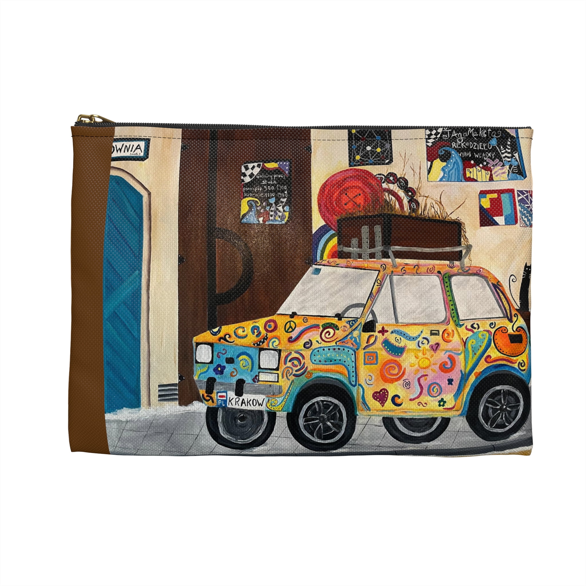Krakow Travel Pouch  - Durable and Versatile Cosmetic Bag or Pencil Case