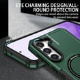 thumbnail image 2 of Allytech for Samsung Galaxy S23 FE Case, Support Magsafe Wireless Charging Military Grade Hard PC Shockproof Anti-Scratch TPU Case for Samsung S23 FE 5G, Darkgreen, 2 of 10