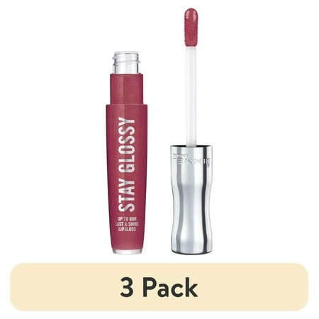 (3 pack) Rimmel Stay Glossy Lip Gloss Captivate Me! 0.18 oz