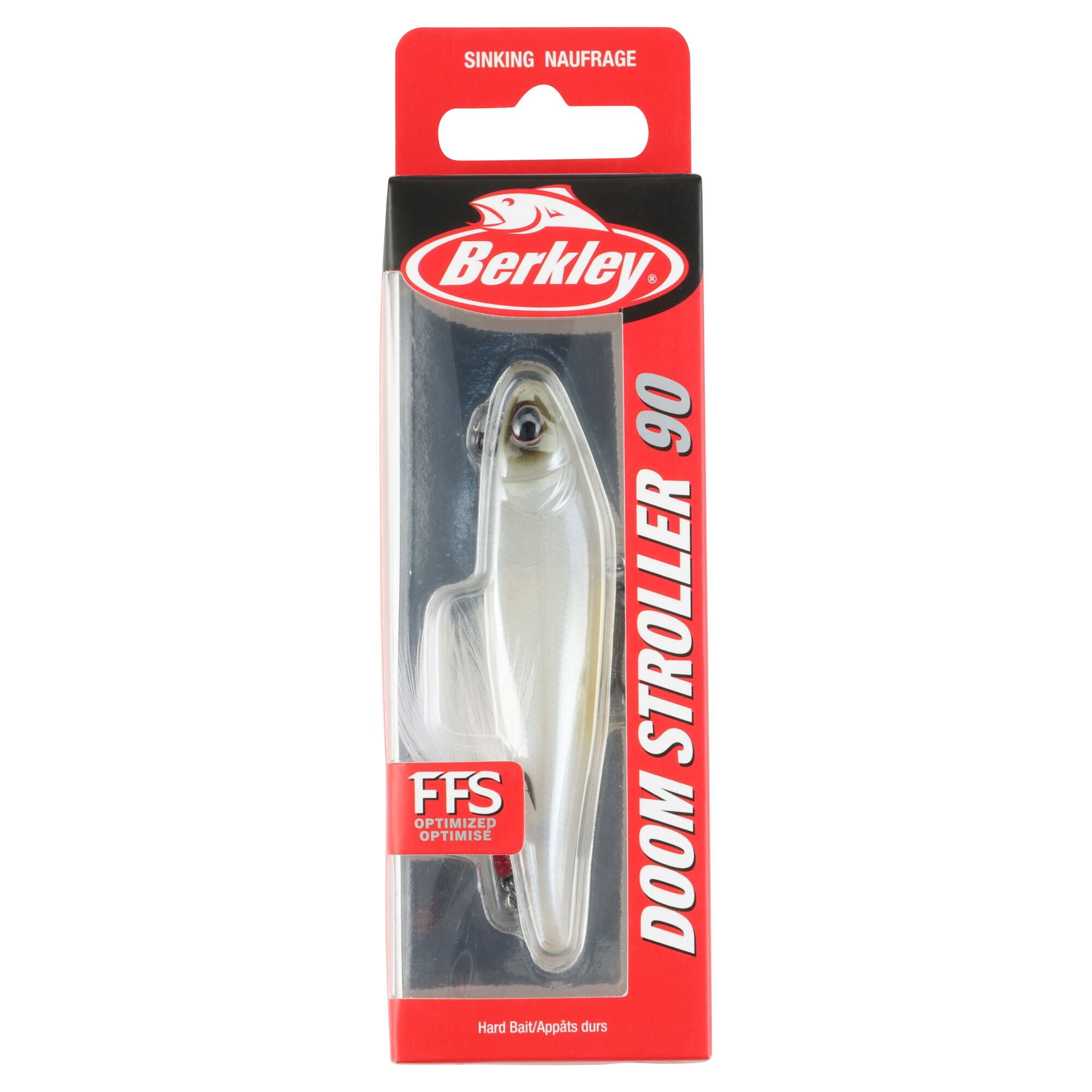 Berkley Doom Stroller Fishing Lure, 3.5 in, French Pearl (1-count)
