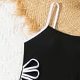 thumbnail image 6 of Zanarzt Teen Girl Bikini Girl's Swim Dress Cut Out Swimsuit Ruffle Tankini Bathing Suit with Shorts Black,8-9 Years, 6 of 7