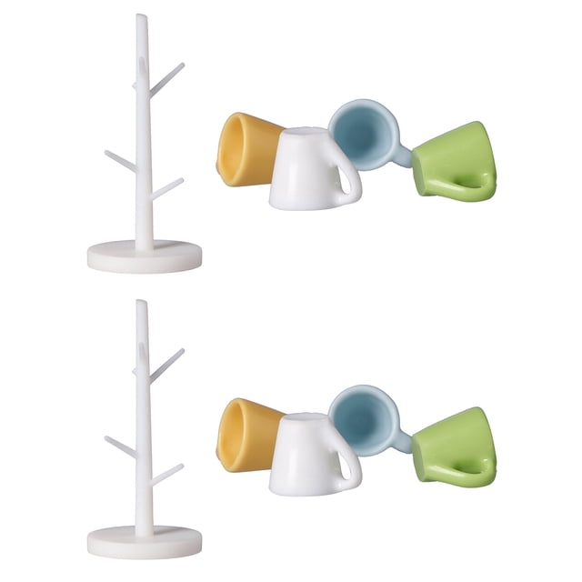 Decoración de Muebles de Casa de Muñecas, Titular de Copa de Muñeca Divertida y Taza de Múltiples PropÓsito para la Vida Realista Por Más de 3 Años para Dollhouse Kitchen