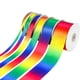 thumbnail image 4 of 1 rollo de cinta arcoíris de poliéster degradado de alta densidad, colorida, para envolver regalos, hornear, embalar, para el hogar y la tienda (22 m de largo, 1 cm de ancho, estilo colorido), 4 of 7