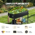 thumbnail image 3 of VEVOR Raised Garden Bed, 42.5 x 19.5 x 31.5 inch Galvanized Metal Planter Box, Elevated Outdoor Planting Boxes with Legs, 3 of 9