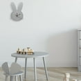 thumbnail image 2 of Ludlz Bunny Wall Clock,Cute Rabbit Wooden Mute Wall Clock for Bedroom Room Home Easter Decoration, 2 of 7