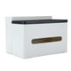 thumbnail image 5 of Caja de pañuelos multifuncional, caja de pañuelos de rejilla para almacenamiento, caja de pañuelos de plástico, caja de pañuelos de almacenamiento probada y confiable, 5 of 12