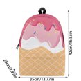 thumbnail image 5 of Ice Cream All Over Print Backpack, Lightweight Polyester Daily Daypack, Spacious Multi Compartment Backpack with Padded Ergonomic Straps for School Gym Travel Sports, 5 of 9
