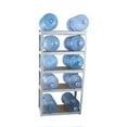 thumbnail image 4 of Miniyam Heavy Duty 5 Tier Laminated Metal Shelving Unit, Adjustable Storage Rack, Silver, 4 of 6