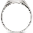 thumbnail image 2 of Sterling Silver 15X12mm Closed Back Signet Ring (Size 10) Made In India qr2443-10, 2 of 5