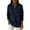 1# Dark Blue, variant on Women's Christmas Party Polo Collar Shiny Loose Sweater Top, Slimming Knit Sweater Dresses Pink 2XL