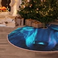 thumbnail image 5 of Bingfone Christmas Tree Skirt Mat Christmas Decoration Interior 36" -Futuristic Blue Light Wolf, 5 of 6