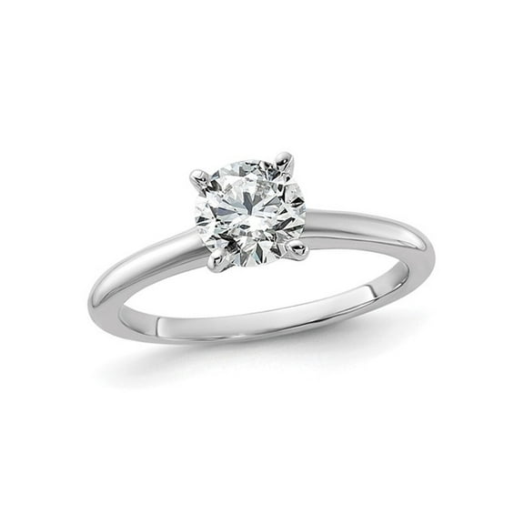 1.00 Carat (Ctw VS2-VS1, D-E-F) IGI Certified Lab-Grown Diamond Solitaire Engagement Ring in 14K White Gold