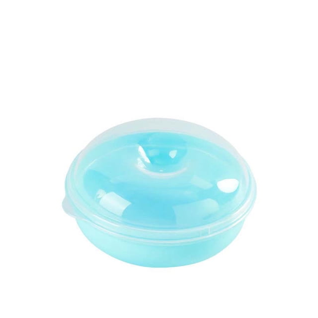 Portable Breakfast Bread Preservation Box, Round Microwave Food Storage Box with Arc-Shaped Design, Food Freshness Locking Lid for Fruit, Shellfish & Bread, Ideal for Kitchen & Travel Use