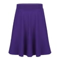 thumbnail image 4 of Eandarui Kids Girls Knee Length Skater Skirts Stretchy Pleated Casual School Uniform A-line Style Purple 16, 4 of 7