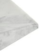 thumbnail image 4 of DecMode 10" x 10" White Marble Square Geometric Tray, 1-Piece, 4 of 9