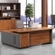 thumbnail image 5 of Corner Computer Desk Study Reception Writing Reception Office Desk Organizers Executive Mesa Para Compuatador Home Furniture My Lux Decor Round, 5 of 18