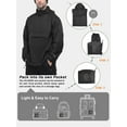 thumbnail image 5 of 33,000ft Men's Rain Jacket Waterproof Lightweight Packable Rain Pullover for Hiking Golf Running, 5 of 6