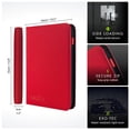 thumbnail image 2 of Carpeta coleccionable Vault X con 9 bolsillos y cierre de 360 tarjetas, color rojo, 2 of 7