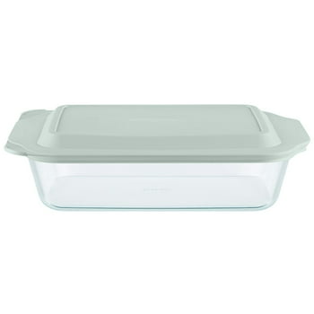 Pyrex Deep Glass Baking Dish with Lid, 7 x 11"