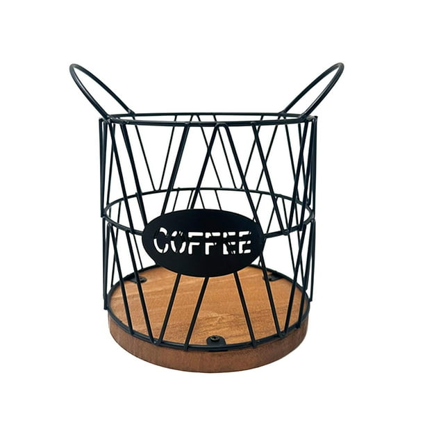 Soporte para cápsulas de café, soporte independiente para cápsulas de espresso para hoteles y clubes. Pequeño negro