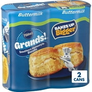 Pillsbury Grands! Southern Homestyle Buttermilk Biscuits, 2 Pack, 16 Biscuits, 32.6 oz