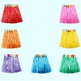 thumbnail image 3 of Kids Boys Girls Hawaiian Hula Grass Beach Elastic Skirt Flower Party Hot Dress, 3 of 8