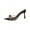 Black#1, variant on Women's Bow Kitten Mules Sandals Open Toe Slip On Non-Slip Stiletto High Heel Dress Shoes Daily Wedding Party Casual Slides