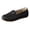Black, variant on Women's Wide Loafers Casual Slip on Flat Shoes Comfort Penny with Arch Support Trendy Dressy Shoes Beige 39