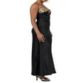 thumbnail image 4 of Women‘s Sleeveless Spaghetti Strap Flower Embroidery Bodycon Cocktail Dresses, 4 of 8
