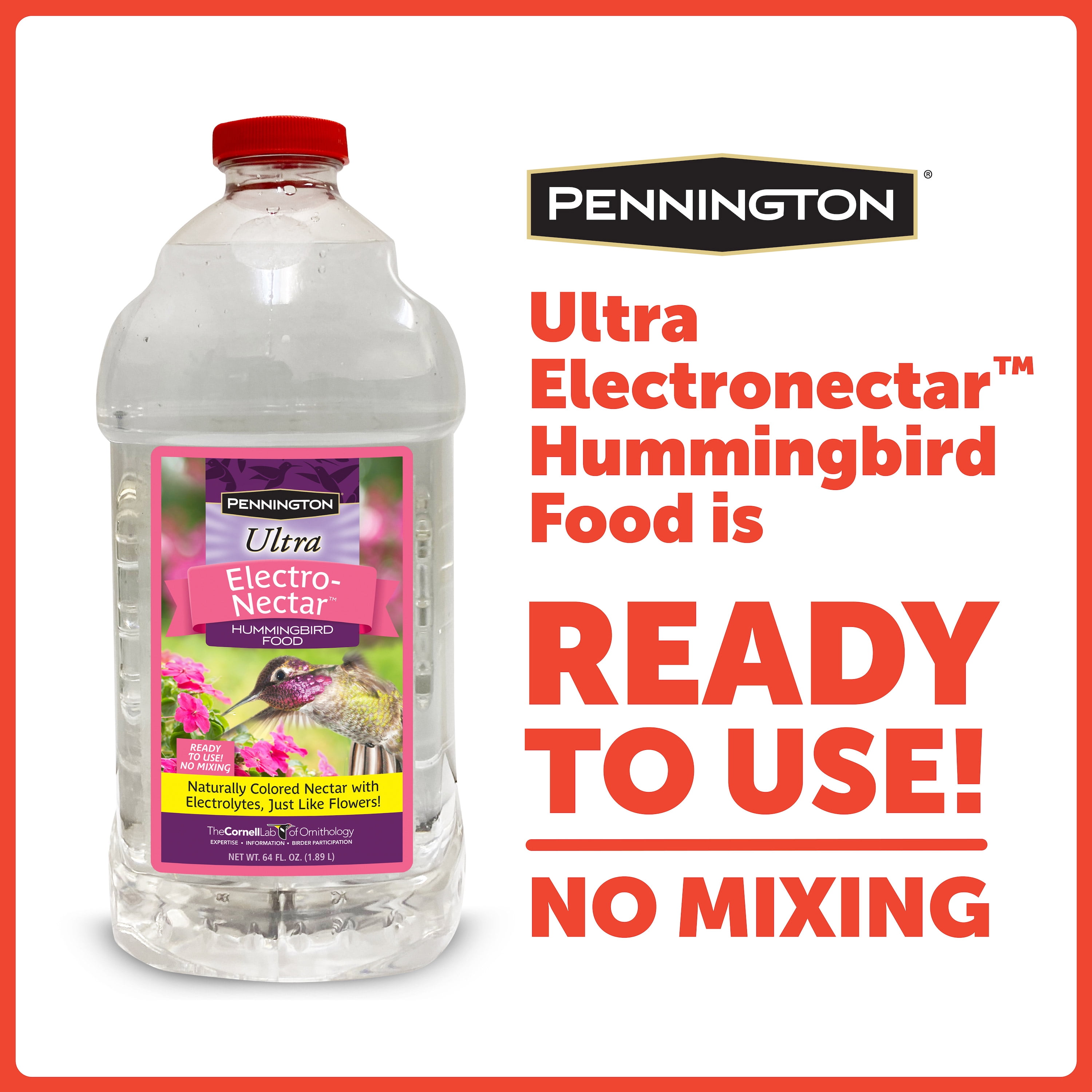 Pennington Decorative 28 Oz Glass Hummingbird Feeder Shelly Lighting