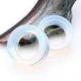 thumbnail image 2 of A Pair of Opalite Stone Double Flared Eyelet Plug, 2 of 2