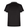 thumbnail image 5 of Wyobmus Men's T-Shirts 3-Button Pullover Quick Dry Short Sleeve Turndown Collar Shirts for Tennis Casual Workout B-Black, 5 of 6