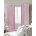 thumbnail image 3 of Pink Blackout Curtains 63 Inches Long for Bedroom, Retro Oil Painting Modern Abstract Art Aesthetics Thermal Insulated Room Darkening Black Out Window Curtain Panels Grommet Drapes for Living Room, 3 of 8