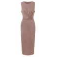 thumbnail image 5 of Sngxgn Women Long Tank Tops Ankle Length Maxi Dress Bodycon Sleeveless Racerback(Khaki,XXL), 5 of 6