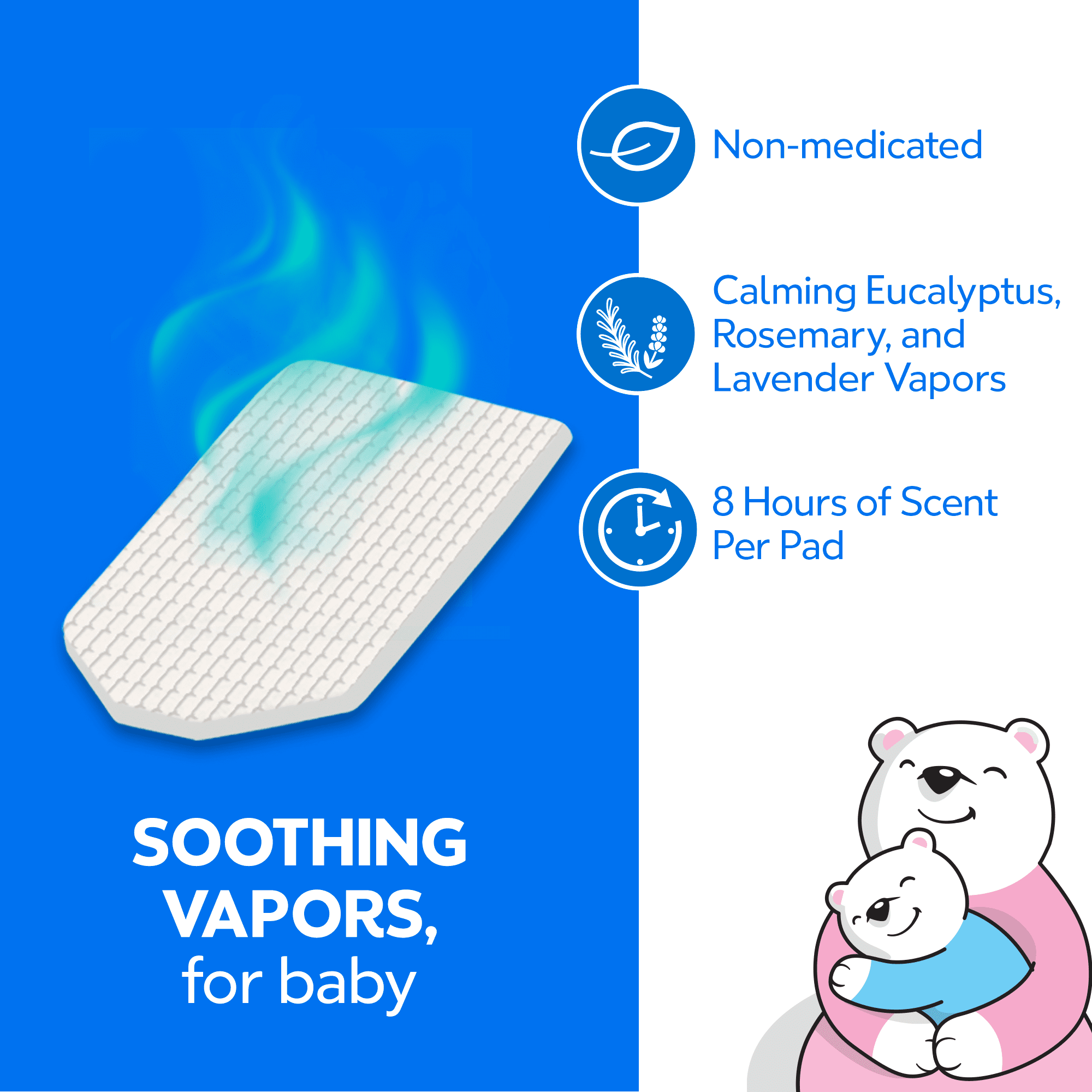 Vicks Baby Soothing Eucalyptus Lavender VapoPads, 12 Pack