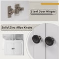 thumbnail image 5 of GZXS 24 Inch Bathroom Vanity Base, White Bathroom Cabinet, Small Bath Vanity Base with 2 Closing Doors,1 Shelf, 5 of 9