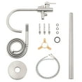 thumbnail image 3 of AKDY Stand Alone Tub Filler with Floor Mount – Freestanding 45 in Tub Faucet – Single Handle Brush Nickel Shower – Easy Installation, 3 of 6